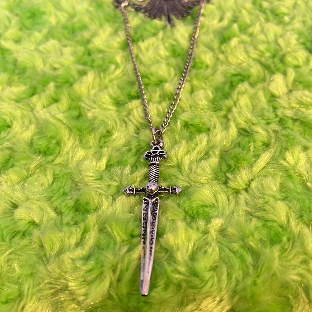 Leather fairy tale necklace - Picture 4 of 8